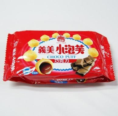 厦门台思味台湾进口义美小泡芙巧克力味