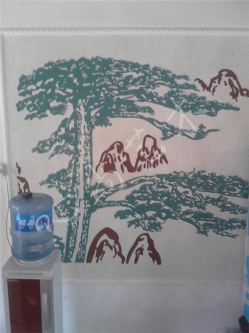 数码彩砂墙画 彩石漆 免费加盟