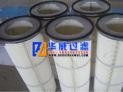 供应华威三耳覆膜铝盖除尘滤筒