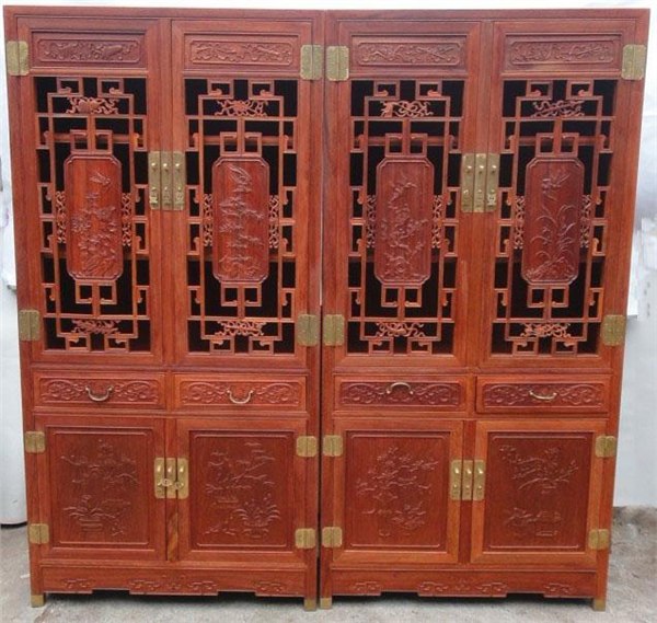 亚花梨书架 福建省仙游县庆宴红木家具厂
