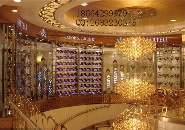 供应五星级酒店不锈钢酒柜餐厅不锈钢酒柜酒架
