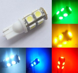 批发T10 5050 9头三芯片smd 汽车LED示宽灯