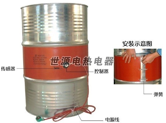 供应硅橡胶油桶加热带