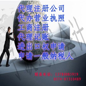 供应宁波代办营业执照，代理公司注册--宁波迅成会计公司