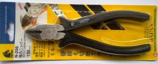 供应日本马牌N-206S电工斜口钳 马牌斜口钳 6寸斜口钳
