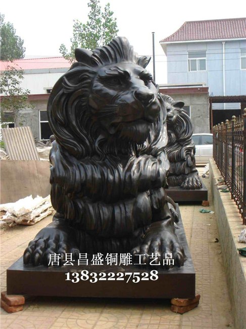 铸铜狮子_铜雕_狮子_狮雕_祥狮铜器_铜狮子雕塑_昌盛铜雕