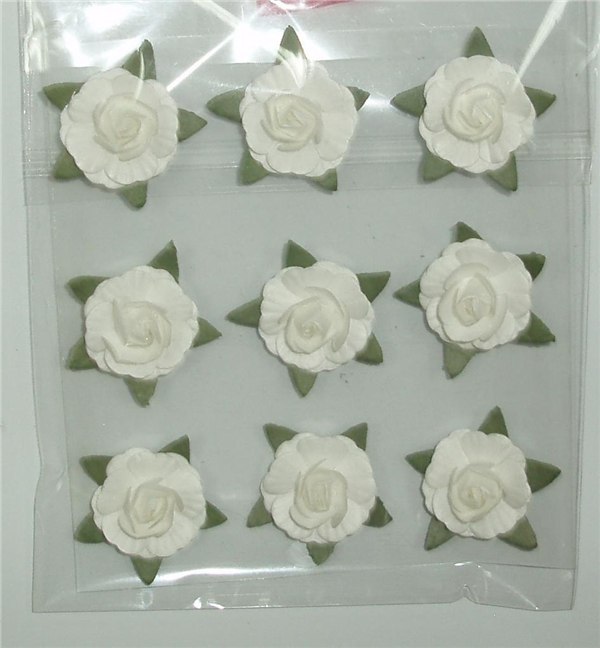 香薰纸花，香薰纸花，2.5CM玫瑰纸花，装饰纸花