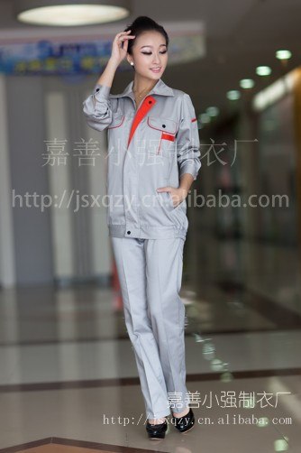 供应嘉兴车间工作服 工装 劳保服嘉善小强工作服制衣厂生产工作装平湖定做工作服