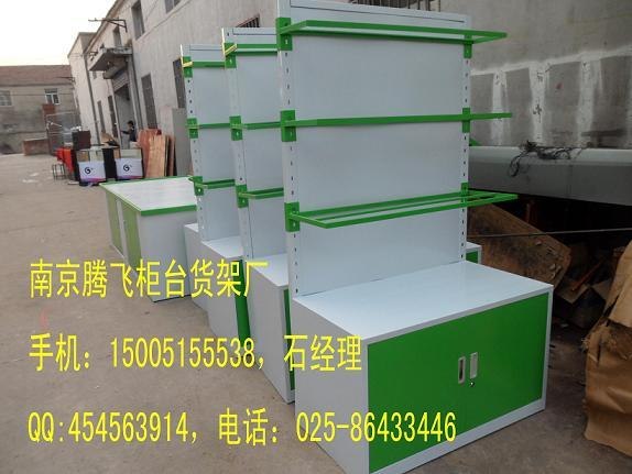 南京地铁商铺柜台货架订做，防火钢制展示柜制作，地铁化妆品道具