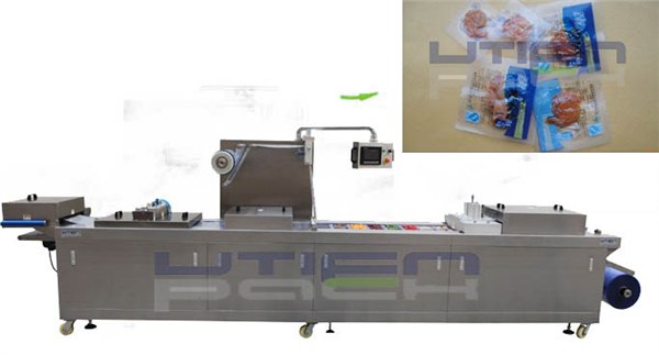 供应虾仁全自动热成型气调包装机DZL-420Y