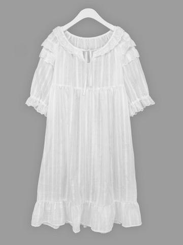 深圳刺绣棉布睡裙批发 家居服内衣品牌开发设计小批量生产