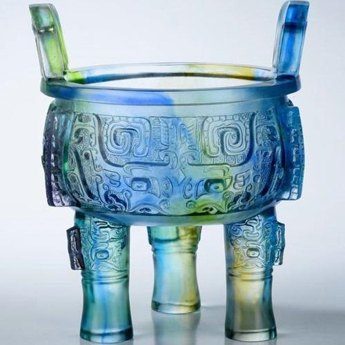 磐石水晶工艺品厂大量供应 水晶鼎定做，水晶鼎批发，质优价廉