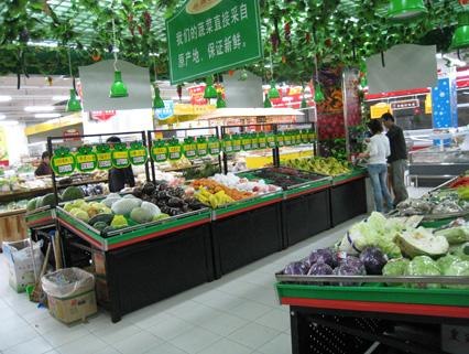 甘肃蔬菜架/收银台/特价台哪里找？就找兰州三阳货架有限公司
