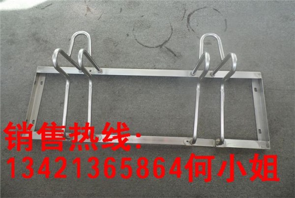 请百度桂丰不锈钢卡位式自行车停车架 螺旋式自行车停车架