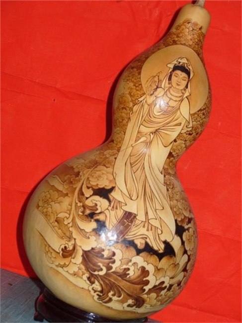 供应山东工艺葫芦，民间工艺葫芦，汽车挂件葫芦-东方神画
