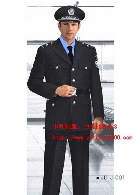 100%全棉保安服 江西最优质物业保安服特惠销售【中利制服】