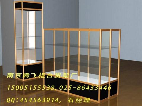 南京精品展示柜选购，南京钛合金精品展示柜厂家，钛合金六角柜