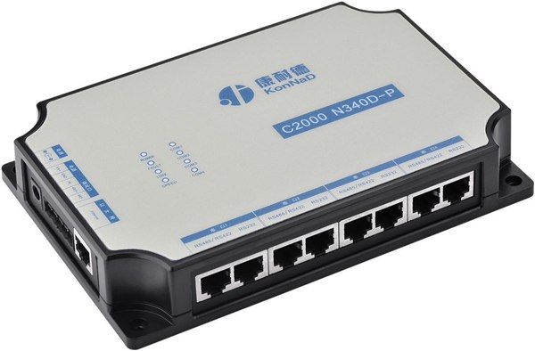 供应四串口桌面式服务器、4路232/485/422串口转网络TCP/IP
