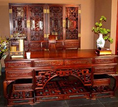 北京市密云县最大的红木家具销售批发市场 古典家具展览 明清家具销售 君缘阁