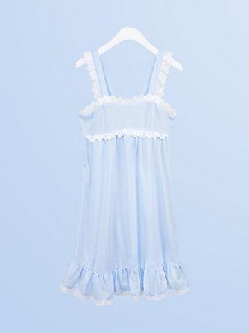 深圳纯棉吊带裙睡裙批发 品牌家居服睡衣设计开发小批量生产