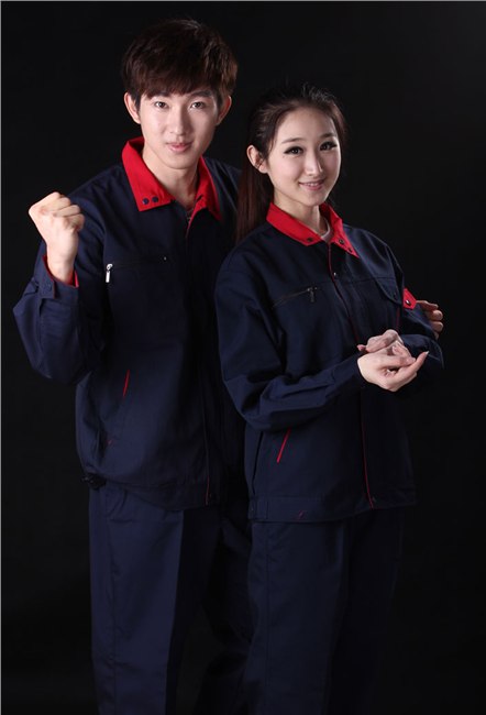 供应现货珠帆普通工装厂服工程服劳保服工作服员工制服批发SK1103