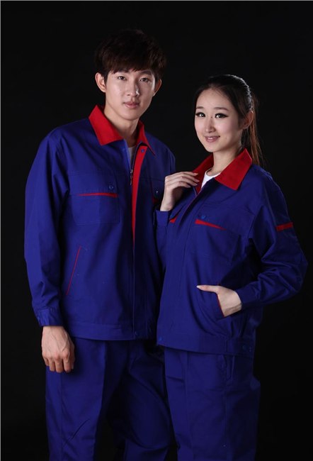 供应现货珠帆普通工装厂服工程服劳保服工作服员工制服批发SK1106