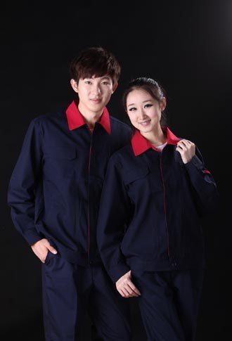 供应现货珠帆普通工装厂服工程服劳保服工作服员工制服批发SK1107