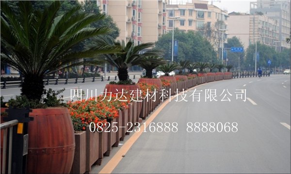 供应力达仿木花箱/花盆户外景区定制花箱