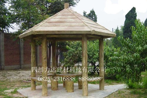 供应四川达州仿木凉亭 力达建材
