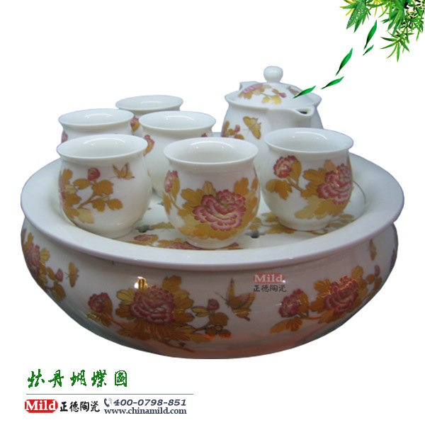 景德镇陶瓷茶具 馈赠礼品陶瓷茶具 春节礼品陶瓷茶具