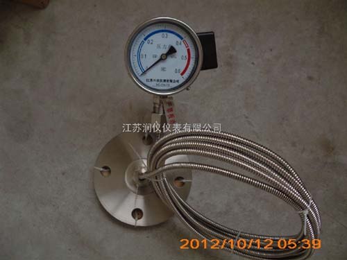供应最新隔膜压力表-法兰式带毛细管隔膜压力表