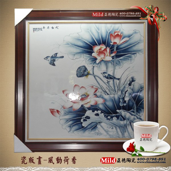 手绘高档瓷板画，清明上河图瓷板画