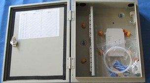供应腾康1分24芯室外防水光纤分纤箱 配线箱