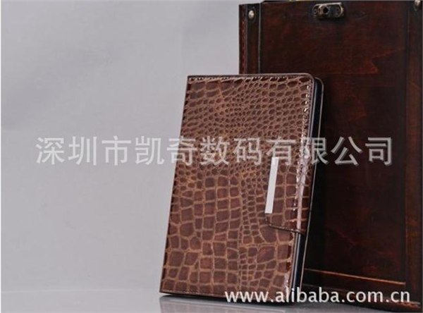 供应新款促销苹果平板电脑保护套ipadmni鳄鱼纹皮套批发