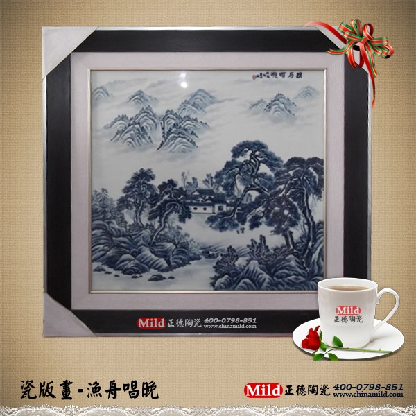 供应陶瓷壁画手绘高档瓷板画