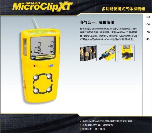 加拿大bw气体检测仪，MC2-XWHM二合一气体检测仪
