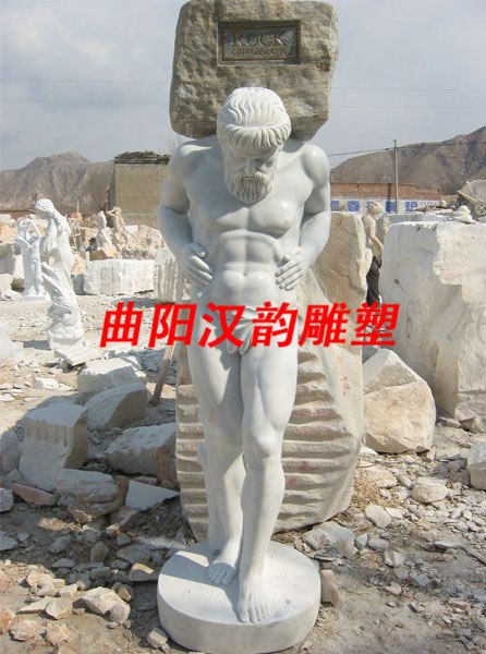 供应武士男性雕像