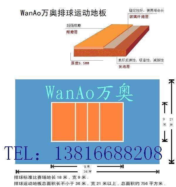 供应排球比赛场地上海排球pvc地板厂家