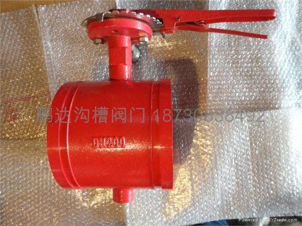 供应DN200沟槽蝶阀