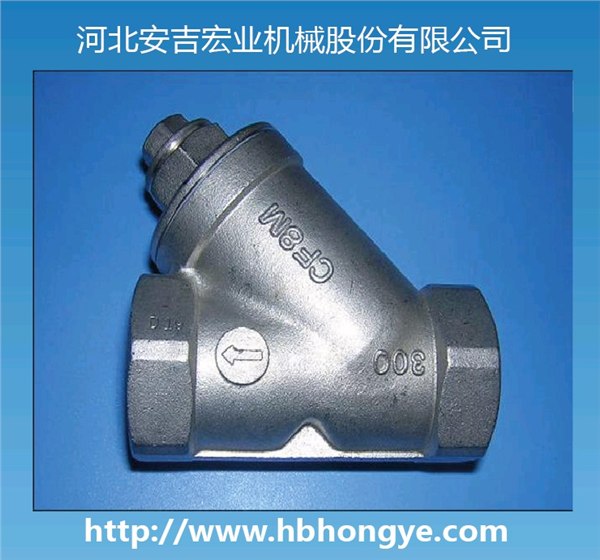 供应河北Y型内螺纹过滤器价格，宏业Y型内螺纹过滤器直销，选型