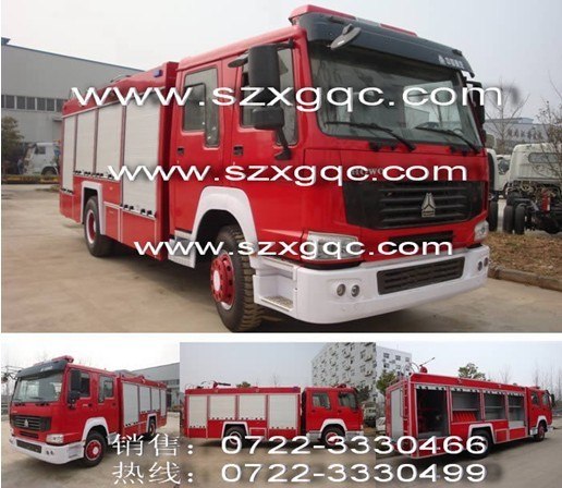供应重汽豪泺8吨消防车