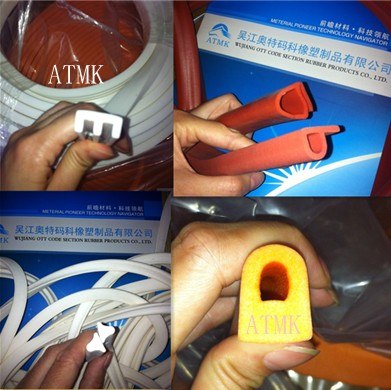 耐磨损硅胶发泡密封条