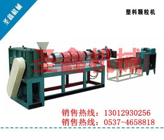 供应山东塑料制粒机 废旧塑料薄膜颗粒机塑料颗粒机150单机