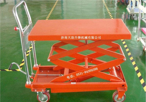 供应江西升降机江西仓库专用液压手推车码头液压手推车