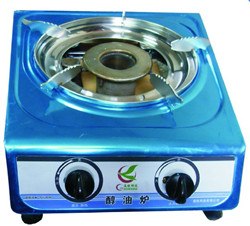 供应醇基燃料油节能不绣钢家用灶