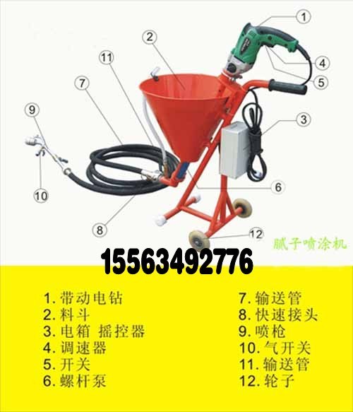 供应轻型腻子涂料喷涂机