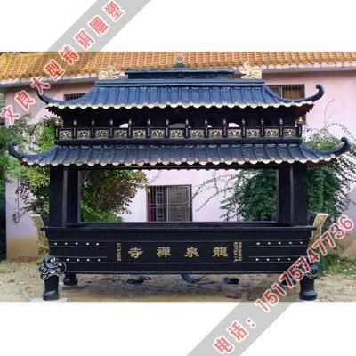 铸铜香炉铜雕宝塔寺庙铜佛像专业大型寺庙定做