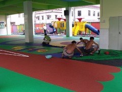 供应上海幼儿园场地施工，塑胶操场施工
