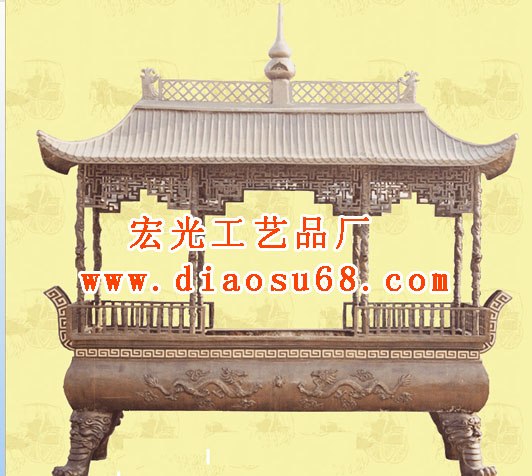 供应长方形香炉宏光工艺品厂提供