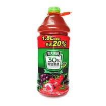 供应农夫果园30％混合果蔬汁饮料番茄草莓樱桃李葡萄黑加仑1.8L 